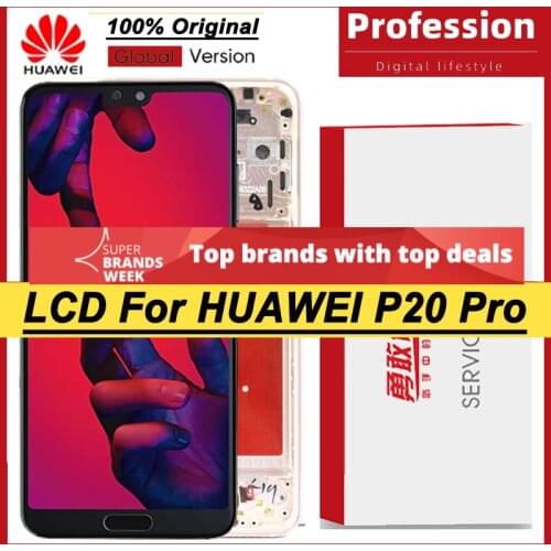 100% Original 6.1'' AMOLED Display for Huawei P20 Pro LCD Touch Screen CLT-L09 CLT-L29 CLT-AL01 with Service Pack Repair Parts