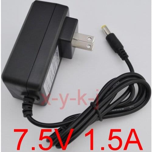 200PCS High quality AC 100V-240V Converter IC power Adapter DC 7.5V 1.5A 1500mA Power Supply US Plug DC 5.5mm x 2.1-2.5mm