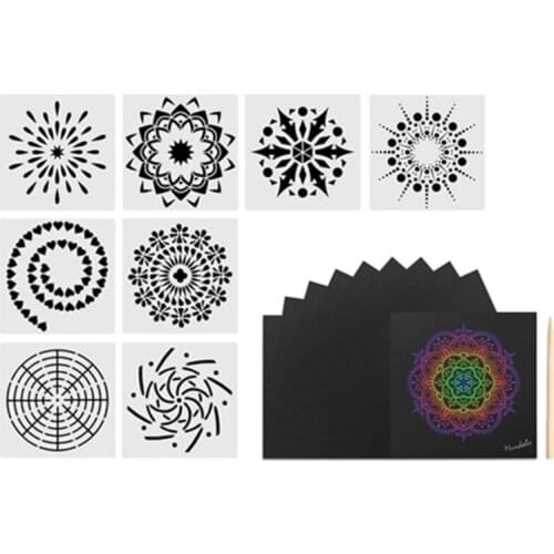 47/40//35/33/28/25/16pcs/set Mandala Dotting Tools for Painting Rock Stone Pen Stencil Template Kit X7YD