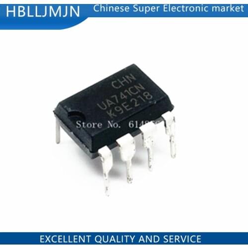 50pcs UA741CN UA741 LM741 op amp compensation type DIP-8