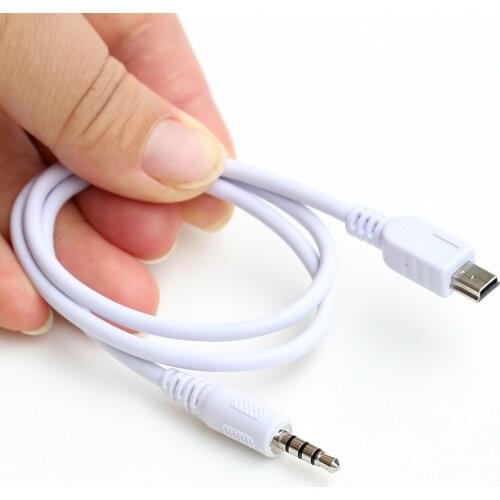 50cm Mini USB - 3.5mm Aux Audio Cable 5Pin Mini USB B Male to 3.5mm Aux Male Jack Audio Wire