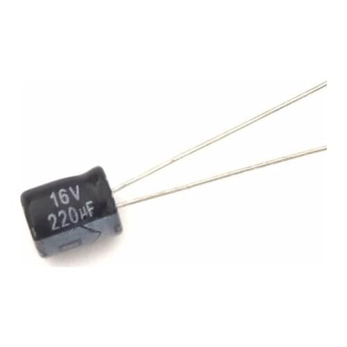 Free Shipping 1000PCS 16v 220uF Aluminum Electrolytic Capacitor 220uf 16v 6x7mm best quality New origina