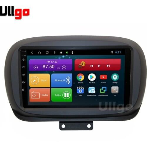 Android 10.0 Car Head Unit for Fiat 500 Autoradio GPS 1 din Car Radio GPS Central Multimedia in Dash GPS with BT Wifi RDS 4G LTE