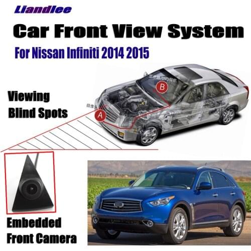 Car Front View Camera For Nissan Infiniti 2014 2015 Not Rear View Backup Parking Camera HD CCD Night Vision