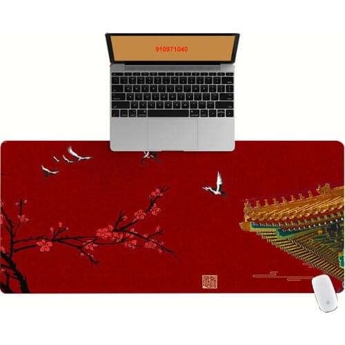 Large Office Computer Desk Mat Table Keyboard Big Mouse Pad Eaves Pattern Laptop Cushion Desk Non-slip Mat Gamer Mousepad Mat