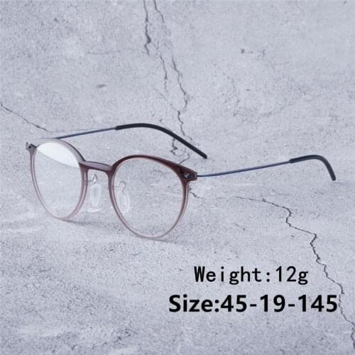 Denmark Brand Round Green Frame Women Men Korean Glasses Myopia Eyewear Frame Eyeglasses Brand Designer Metal Glasses Frame