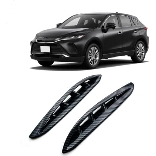 For Toyota Harrier/Venza 2020 high quality ABS carbon fiber pattern front bumper fog light spoiler front fog light decoration