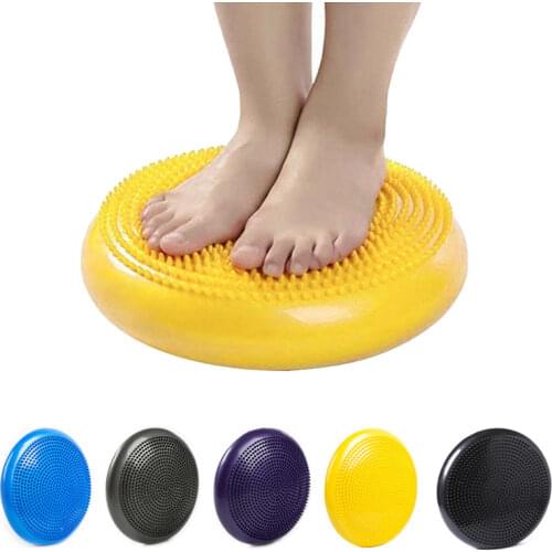 Home Balance Disc PVC Yoga Balls 33cm Durable Inflatable Ball Massage Cushion Fitness Training Fitness balance massage plate