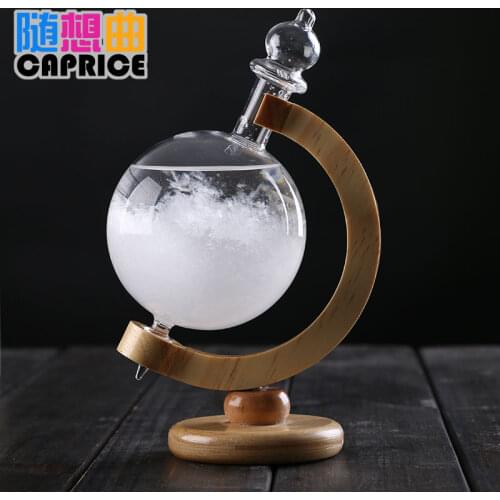 Home decor Globe weather forecast storm weather display bottle birthday gift to send her boyfriend bestie