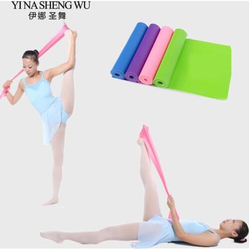 New Pure Latex Elastic Ballet Stretch Band Fitness Yoga Pilates Pull Up Resistance Band Ballet Dance Accessories Adult Children