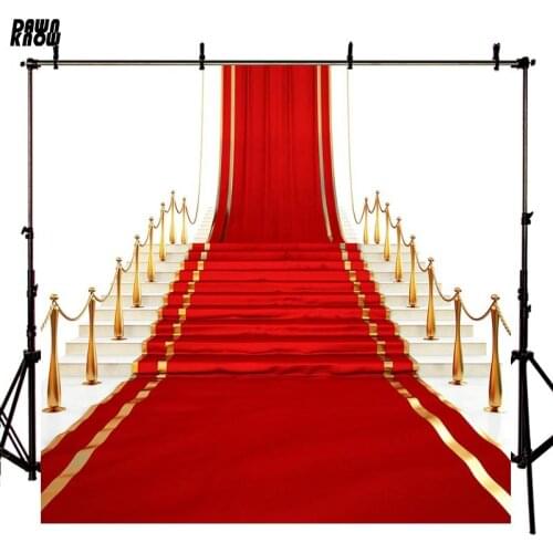 DAWNKNOW Party Castle Photography Background Red Rug Event Photocall Personal Photo Shoot Backdrop Customize lv2465