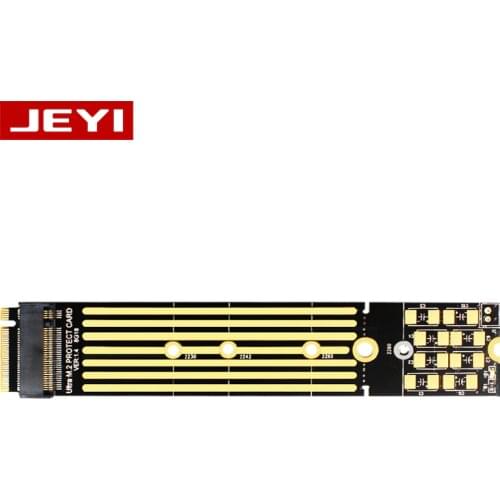JEYI PCB110 m. 2 NVME extended protection board SSD SSD m2 protection plate gold finger 2280 TO 22110 DIY power-off protection
