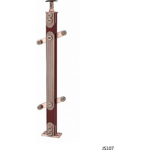 Freeshipping 950mm JS107 Column Customade Floor Mount Newel Handrail Armrest Post Pillar Pole for Staircase