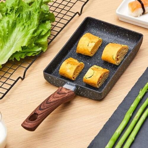Kitchen Steak Square Small Frying Pan Cooking Maifan Stone Non-stick Frying Pan Induction Cooker Universal Pan Fried Egg Fried