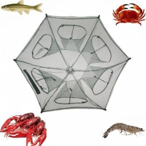 Fish Trap 6 Entry Crab Fish Bird Capture Practical Use-Big size
