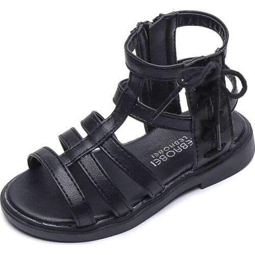 Princess Fashion Summer Big Kids Shoes For Baby Girl Sandals Size 1 2 3 4 5 6 7 8 9 10 11 12 Years 2020 New Children Beach Shoe