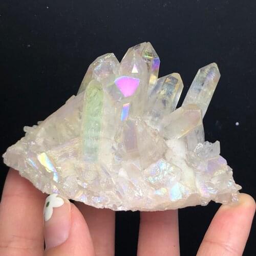 Natural white crystal clear cluster Original Stone Quartz Mineral Specimen rock Raw Gemstone reiki Healing Decor