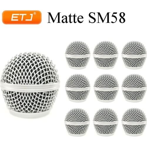 SM 58 Grille Ball 2 Pcs / Lot Mesh Head Microphone Accessories Matte Grilles