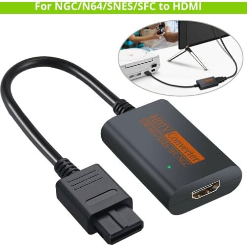 For Dreamcast to HDMI-compatible Converter HDMI-compatible Cable for N64 / GameCube / SNES Console, Plug Play Converter Adapter