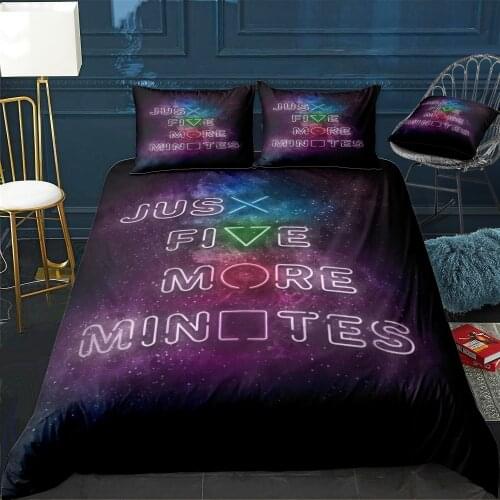 Just Five More Minutes Duvet Cover Twin/Queen/King Size Luxury Comforter Bedding Set With Pillowcase Home Bed Decora