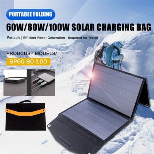 Portable 100W 5V 18V Solar Panel Phone Charger USB Folding Solar Panels for Traval Outdoor Solar Battery Board for Cellphone