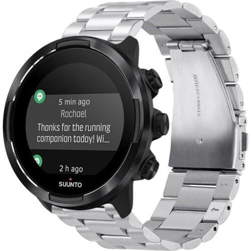 24MM Stainless Watch Strap For Suunto9 Spartan Sport HR Watch Band Suunto 9 Baro Quick Release Strap Traverse Rubber Watchband