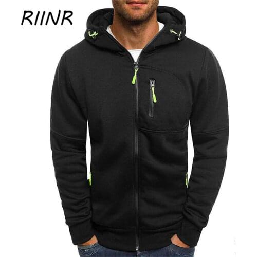 RIINR Men's Zip Hoodies
