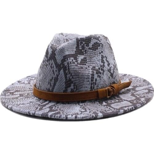 Seioum Women Men Wool Felt Water Repellent Outback Fedora Hat With Wide Brim Gangster Trilby Felt Jazz Sombrero Caps