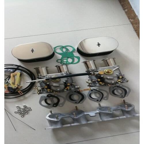 SherryBerg TWIN FAJS Dual carb 55 DCOE Replace Weber Carburetor FAJS twin 55DCOE carburettor kit for Volvo B18/B20 inc manifold