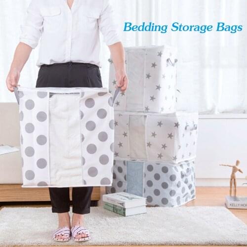 Foldable Storage Bag Clothes Blanket Quilt Closet Sweater Organizer Box Pouches Fashion Sale Clothes Cabinet Organizer