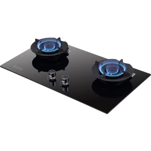 Liquefied Gas Stove Energy-saving Glass Double-hole Stove Gas Cooktops Energy-saving Double Stove