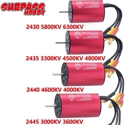 SURPASS HOBBY Waterproof Brushless Motor 2430 2435 2440 2445 Motor for Traxxas HSP 1/16 1/18 RC Lexus Drift Racing Climbing Car