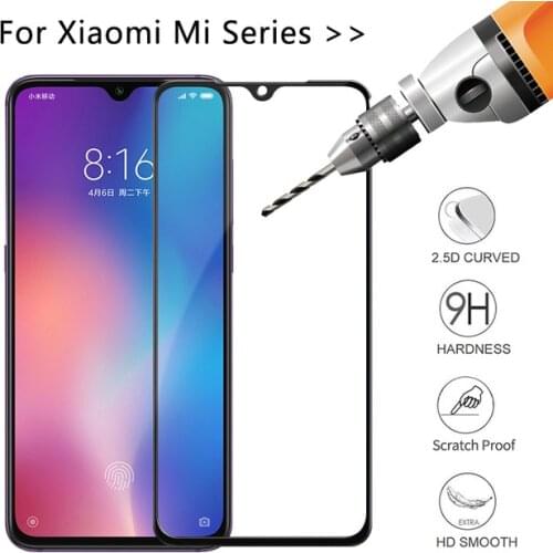 Tempered Glass On The For Xiaomi Mi 9 Glass mi9se Mi 8 se Lite Screen Protector Redmi 6 6A Note 6 pro 8 7 7pro Transparent Glass