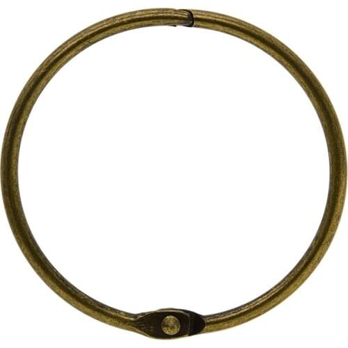 10pcs Metal Hinged Ring Book Scrapbook Binder Photo Album Split Keyring Keychain DIY Craft