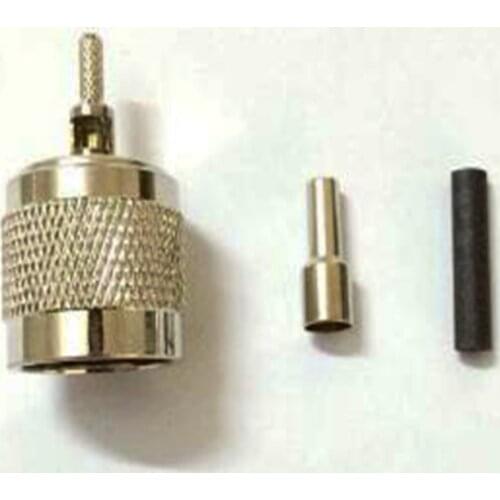 10pcs N Male Plug Crimp for RG174 RG316 LMR100 Cable Straight Adapter Connector