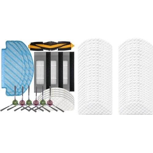 2 Set Vacuum Cleaner Accessories: 1 Set Filter Brush Mop Cloth Set & 1 Set Disposable Mops Cloth