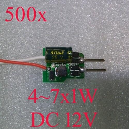 3 years warranty 500pcs/lot 4~7x1W DC12V MR16 power driver output 300MA, 4W 5W 6W 7W LED driver 91122698 + FREE DHL/FEDEX