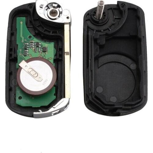 3 Button Key 3 Range 433Mhz Black Flip For Land Rover Discovery PCF7941 Chip High Quality