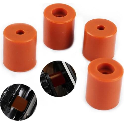4Pcs/Set Hot Bed Silicone Insulated Dampers Buffers Tube Unit High Temperature Solid Spacer Home for 3D Printers Ender 2 3