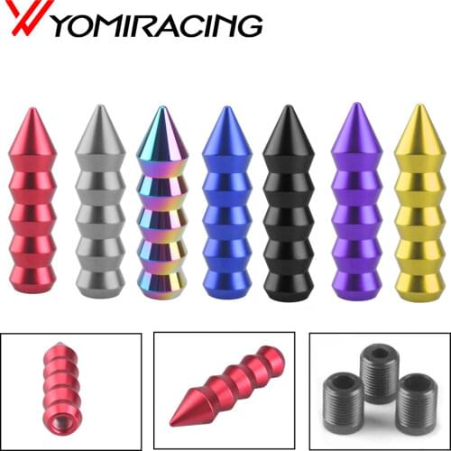 Auto Universal Cone gear head Aluminum alloy 8 Color wave club head racing gear shift head knob handle personality hot