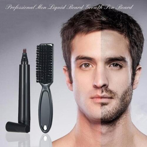 Beard Pen Beard Men Fashion Enhancer Waterproof Moustache Coloring Shaping Tools Anti Hair Loss Facial Whiskers Styling Pen