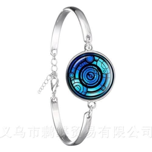 Celts Harp Pattern Statement Bracelet Jewelry Silver Plated Chain Bangle Charms Pentagram Best Gift Souvenir Banlge For Women