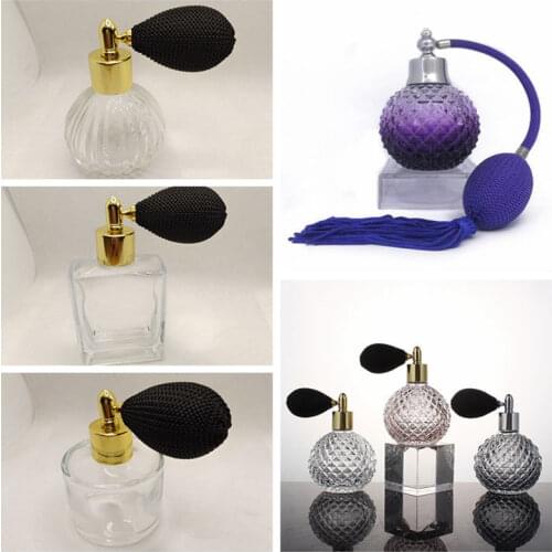 1 Pc 100ML Portable Travel Perfume Spray Bottles Vintage Purple Crystal Glass Perfume Bottle Spray Atomizer Refillable Bottles