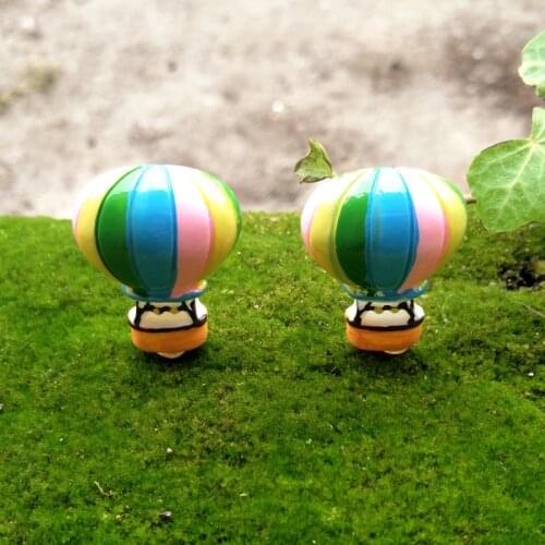 Resin Hot Air Balloon Cabochons Toys Micro Fairy Garden Figurines Miniature/Terrarium Decoration Ornaments DIY Accessories