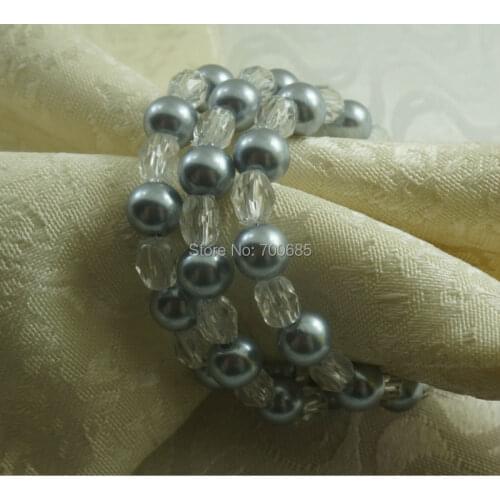 Pearl napkin ring, wholesale wedding napkin holder