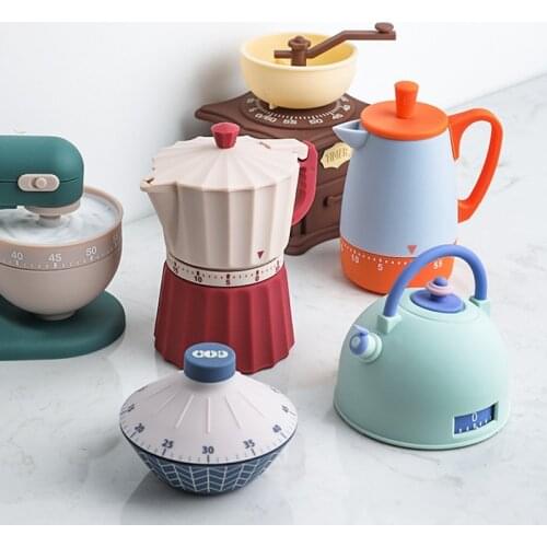Cute Kitchen Timer Creative Modeling Timer Time Reminder Baking Alarm Clock Learning Exam Time Simple Operation Without Battery