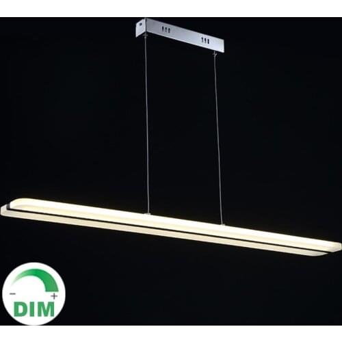 1000mm 1m office dinning room line strip rectangular dimming LED hanging lamp dimmable pendant chandelier LED