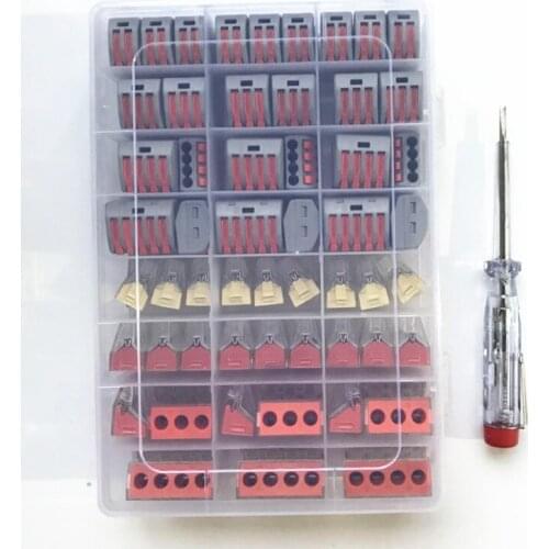 PCT-212 213 214 Universal Wire Connector Fast Joint Terminals 2/3/4/5 Hole Deconcentrator Trailing Frog 1set