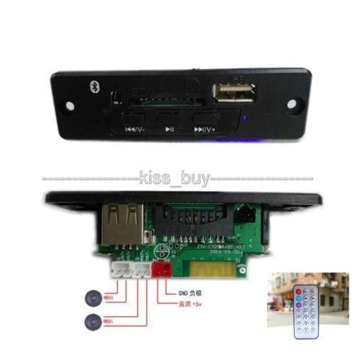 Bluetooth Mini 5V MP3 FLAC WAV Decoding Board 2*3W Speaker Amplifier Audio Receiver USB/SD/U-DISK/IR RemoteR USB Sound Card