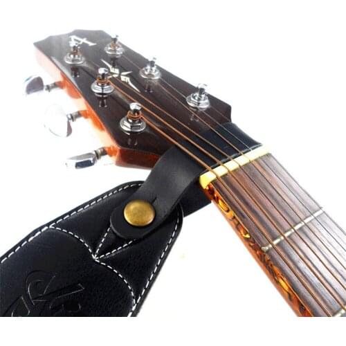 Orphee Genuine Leather Guitar Strap Holder Button Safe Lock for Acoustic Electric Classic Guitar Bass Accessories